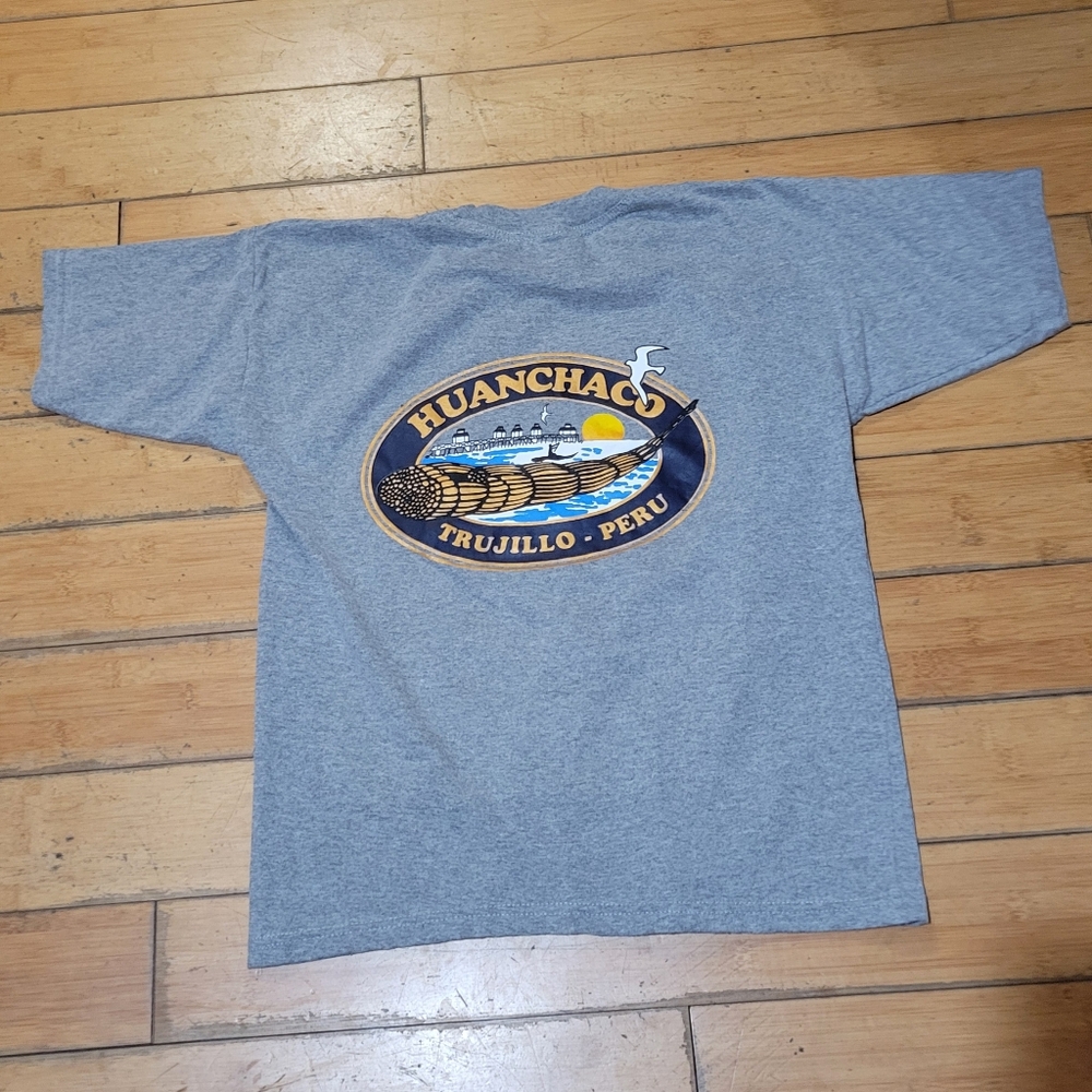Huanchaco Surf  Trujillo Peru Grey Tee Shirt